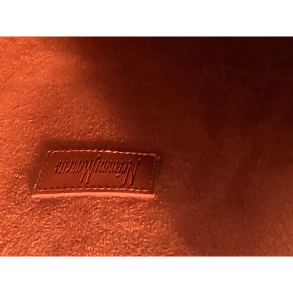 Neiman Marcus Vegan Leather Tote Shoulder Bag Handbag Cognac Brown ~ So Lovely - Picture 6 of 8